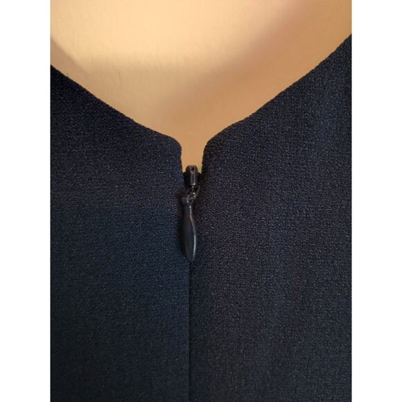 Dress the Population Gown Women Medium Blue Sandra Stretch Crepe Mermaid V Neck - Picture 7 of 12